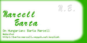 marcell barta business card